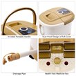 Costway Portable Foot Spa Bath Massager with Heat LED Display in Yellow