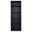 Costway 5-tier Contemporary Particle Board Bookcase Cabinet in Black