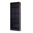 Costway 5-tier Contemporary Particle Board Bookcase Cabinet in Black