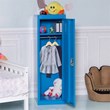 Costway Contemporary Metal Kid Locker with Single Tier and 2 Keys in Blue