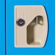 Costway Contemporary Metal Kid Locker with Single Tier and 2 Keys in Blue