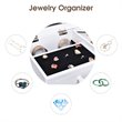 Costway MDF and Wood Sturdy Wood Jewelry Cabinet with 5 Drawers in White