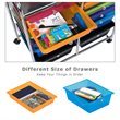Costway 12-drawer Iron and Plastic Rolling Cart Storage in Multi-Color