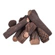 Costway 9-piece Contemporary Ceramic Realistic Wood Gas Logs in Brown
