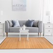 Costway 5' x 8' Contemporary Natural Bamboo Area Rug in Natural