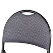 Costway Upholstered Padded Fabric Folding Chairs in Black (Set of 6)