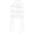Costway 3-shelf Contemporary Iron Toilet Bathroom Spacesaver in White