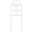 Costway 3-shelf Contemporary Iron Toilet Bathroom Spacesaver in White