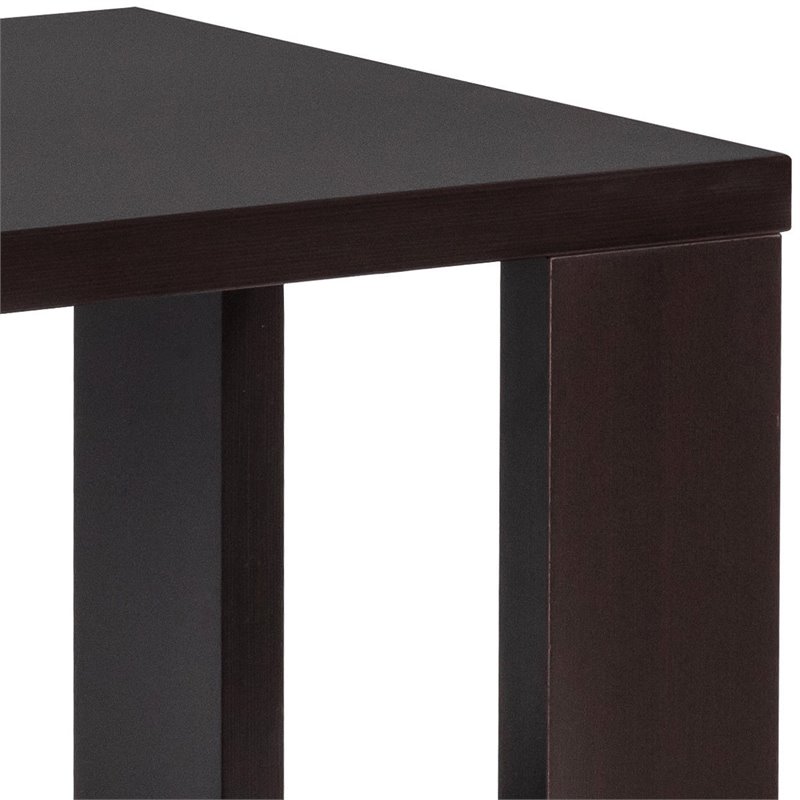Costway Rectangular Contemporary High Quality Wood Coffee Table in Brown
