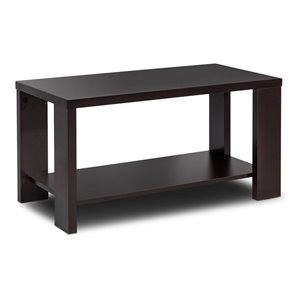Costway Rectangular Contemporary High Quality Wood Coffee Table in Brown