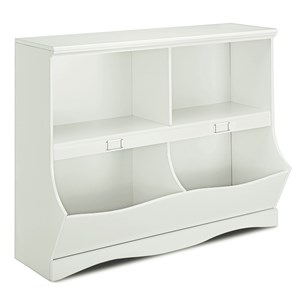 Costway Contemporary MDF Multi-bin Kids Toy Storage Organizer in White