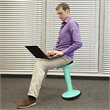 Costway Contemporary Plastic Wobble Sitting Stool in Mint Green