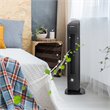 Costway 35'' Contemporary ABS Plastic Tower Fan with Remote Control in Black