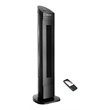 Costway 35'' Contemporary ABS Plastic Tower Fan with Remote Control in Black