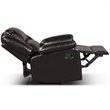 Costway Contemporary Polyurethane Recliner with Footrest in Brown