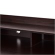 Costway Contemporary MDF Computer Desk with 3 Side Drawers in Brown