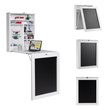 Costway Contemporary MDF Wall Mounted Folding Table in White