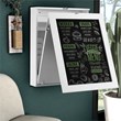 Costway Contemporary MDF Wall Mounted Folding Table in White