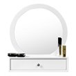Costway Contemporary MDF Wall Mounted Vanity Mirror with 2 Drawers in White