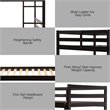 Costway Contemporary Pine and Plywood Twin Over Twin Wood Bunk Beds in Espresso