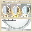 Costway Contemporary MDF and Beech Wood Vanity Table Set with Stool in White