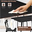 Costway 5-piece Contemporary Steel and MDF Dining Set in Black