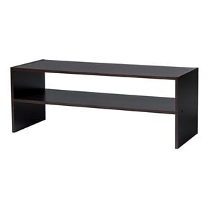 Costway 3-piece MDF Stackable Shoe Rack with 2-tier Storage Shelf in Brown