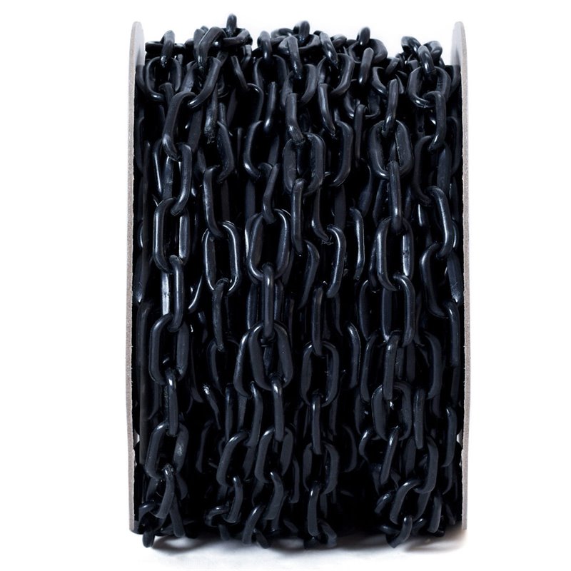 Costway Plastic Chain with Endless Applications For Crowd Control in Black