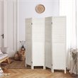 Costway 4-panel Contemporary Wood Folding Privacy Room Divider in White