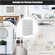 Costway 5-drawer Contemporary PB Board and MDF Chest w/ Multi Layers in White