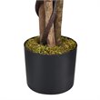 Costway 4-feet Contemporary Polyester Fabric Artificial Ficus Silk Tree in Green