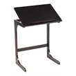 Costway C-Shape Bamboo Adjustable Laptop Desk with Tilting Top in Brown