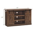 Costway Sliding Barn TV Stand/Entertainment Center for TV's up to 60