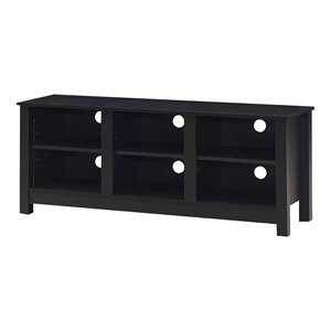 Costway TV Stand/Entertainment Center for TV's up to 60&quot with Shelves in Black
