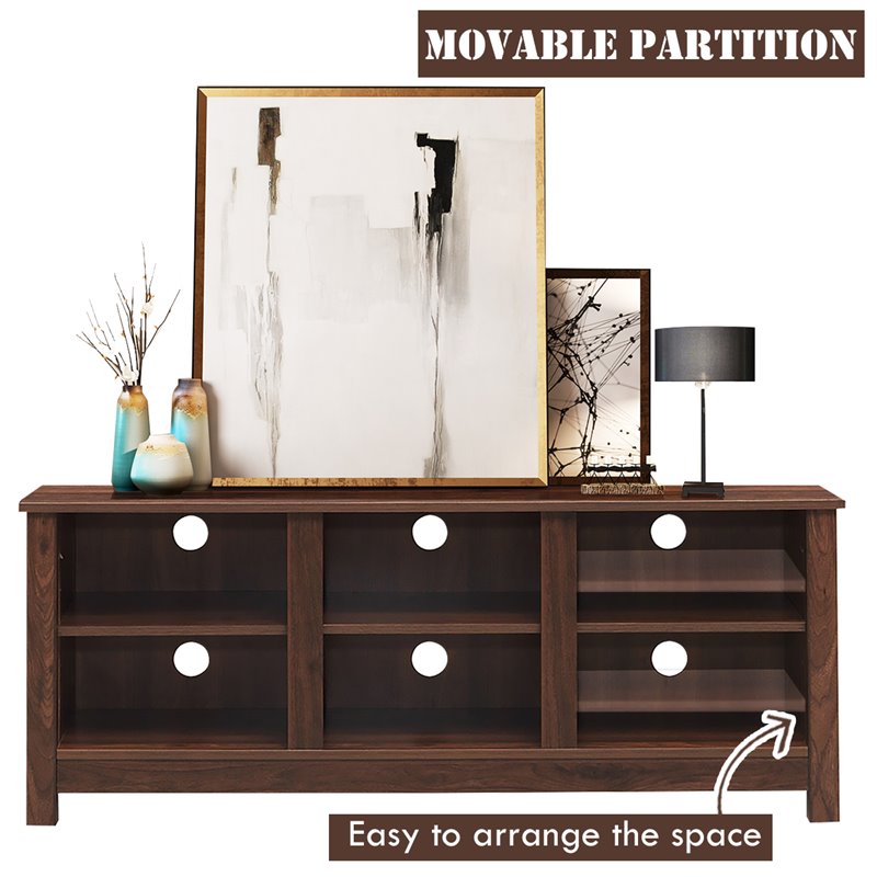 Costway TV Stand/Entertainment Center for TV's up to 60