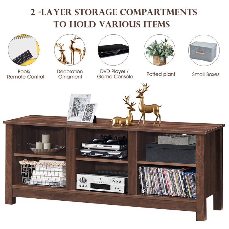 Costway TV Stand/Entertainment Center for TV's up to 60