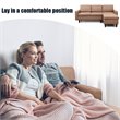Costway Convertible Sofa Linen L-Shaped Couch with Reversible Chaise in Coffee
