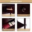 Costway Entryway Hall Accent Console Table with Drawers Bottom Shelf in Espresso