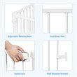 Costway 8-panel Contemporary Metal Adjustable Baby Safety Gate in White