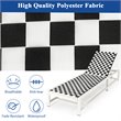 Costway Adjustable Patio Lounge Chaise Reclining with Wheel in Black