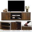 Costway Wood TV Stand for TV's up to 65'' with Storage Cabinets in Brown