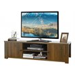 Costway Wood TV Stand for TV's up to 65'' with Storage Cabinets in Brown