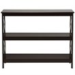 Costway 3-Tier X-Design Bookshelf Sofa Side Accent Console Table in Espresso