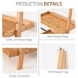 Costway 5-Tier Storage Display Plant Stand Ladder Bookshelf in Natural