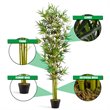 Costway 6ft Home Office Decorative Artificial Bamboo Silk Tree Planter in Green