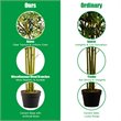 Costway 6ft Home Office Decorative Artificial Bamboo Silk Tree Planter in Green