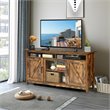 Costway 60'' TV Stand Entertainment Center with Shelves & Cabinet in Brown