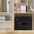 Costway Inner LED Light Security Safety Box with Keypad 0.5 Cubic Feet in Black