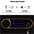 Costway Inner LED Light Security Safety Box with Keypad 0.5 Cubic Feet in Black