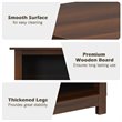 Costway 2-Tier TV Stand/Entertainment Media Center for TV's up to 65'' in Walnut